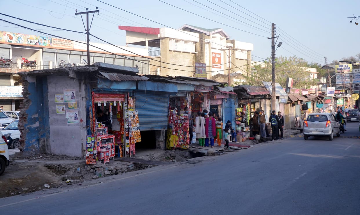 Evacuation drains could not be made even after removal of encroachment