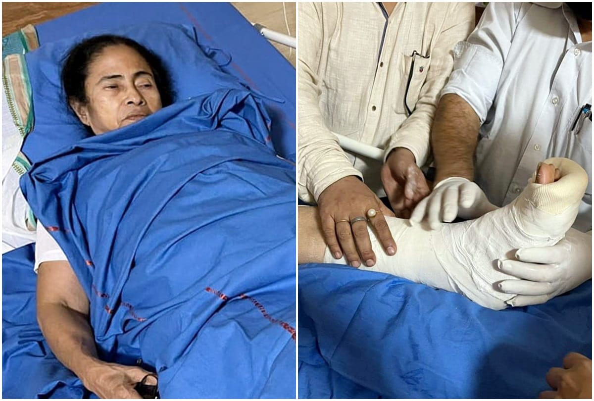 mamta banerjee health update news didi got good sleep in night doctor will check her plaster today