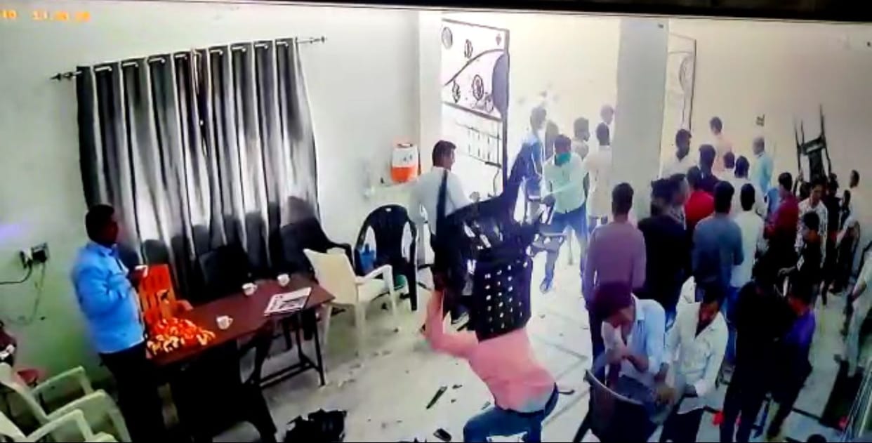 rampage on BSP district president office