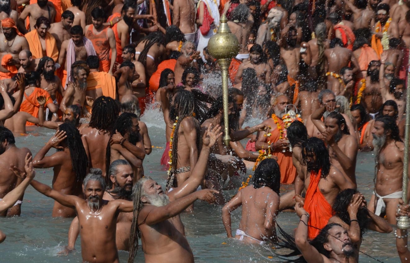 haridwar maha kumbh 2021 news: in this akhada saint speaks English
