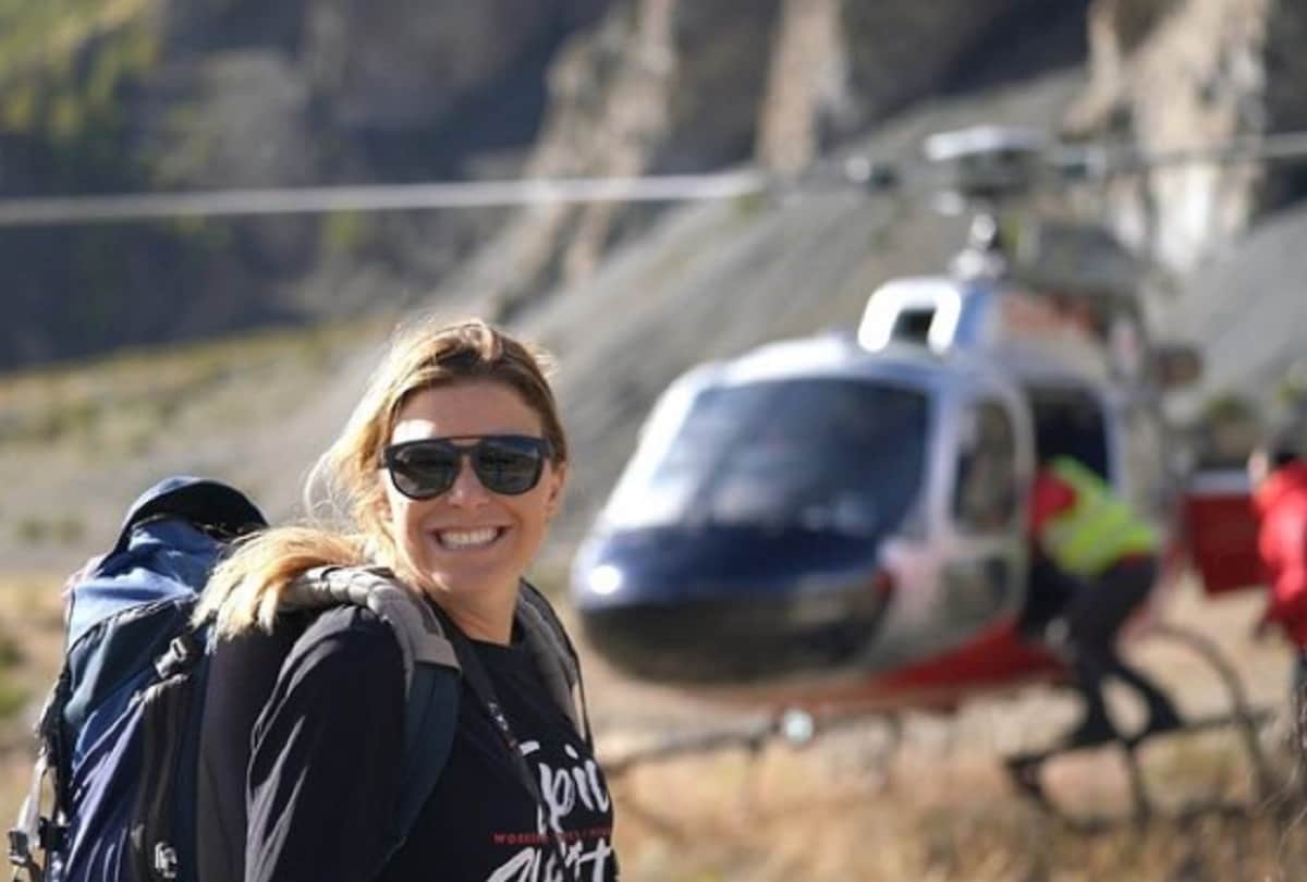 wildlife adventurer Karina Oliani breaks record for lava lake traverse