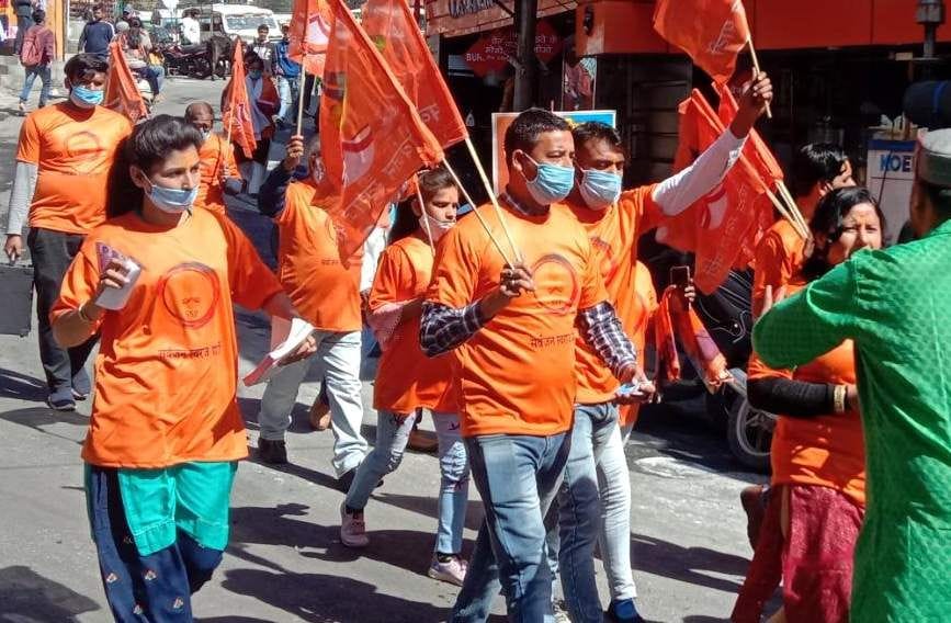 Rally out on unemployment, education, health problems