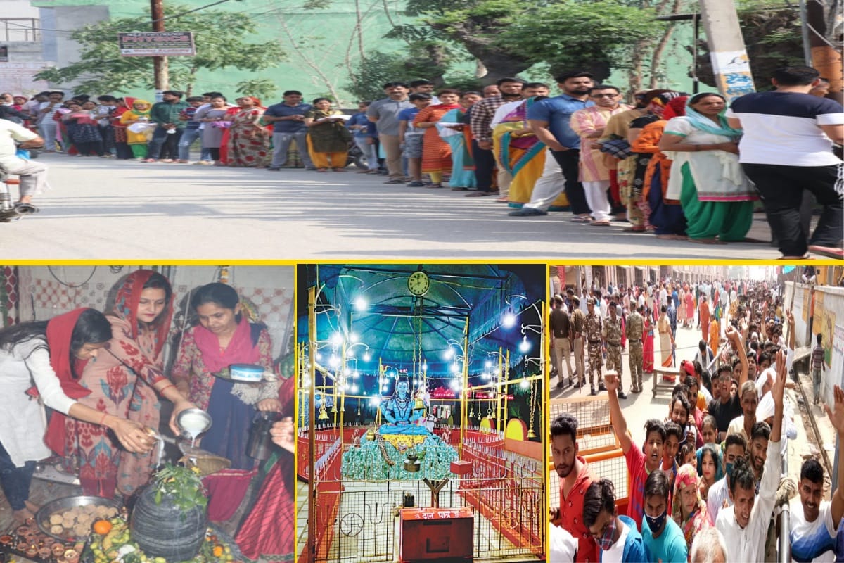 Mahashivratri today: A crowd of Shiva devotees gathered in the shiv Temple