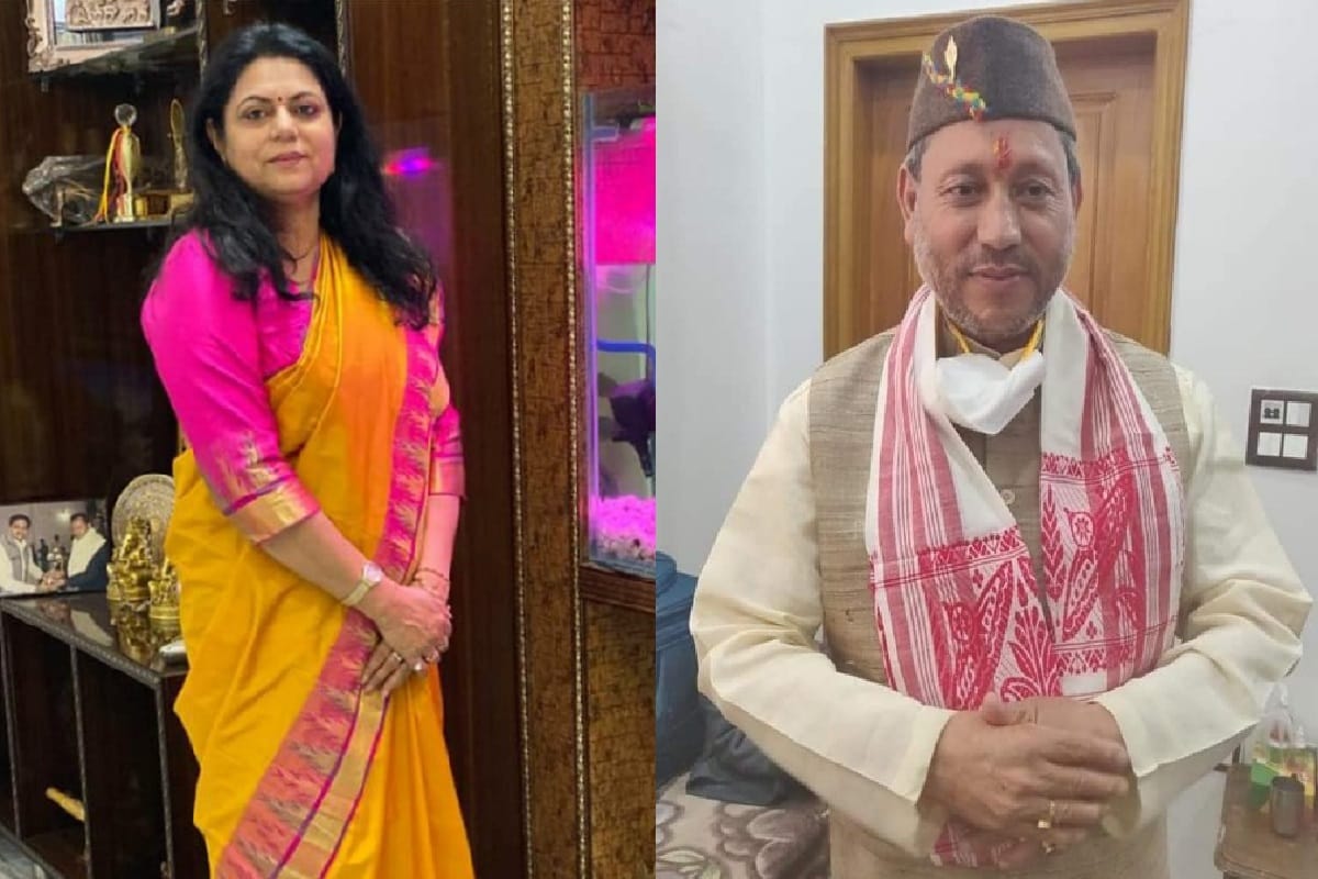 Uttarakhand cm tirath singh rawat ripped jeans remarks he married inter caste with miss meerut know about him