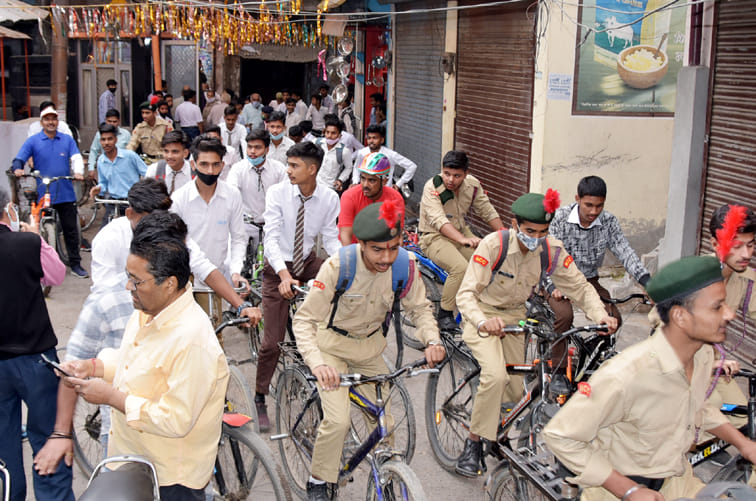 Amrit Mahotsav of Independence: Children took out cycle rally