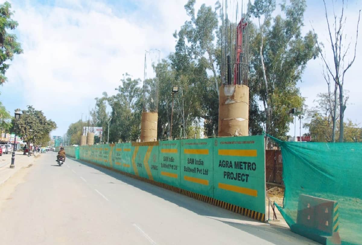 One Year Of Agra Metro Rail Project Work Progress