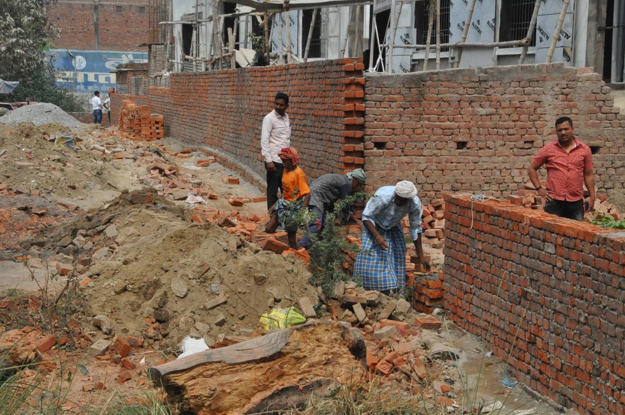 A land made safe by creating a boundary