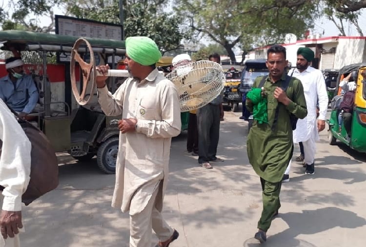 Kisan Andolan : Farmers now made brick house on kundli border