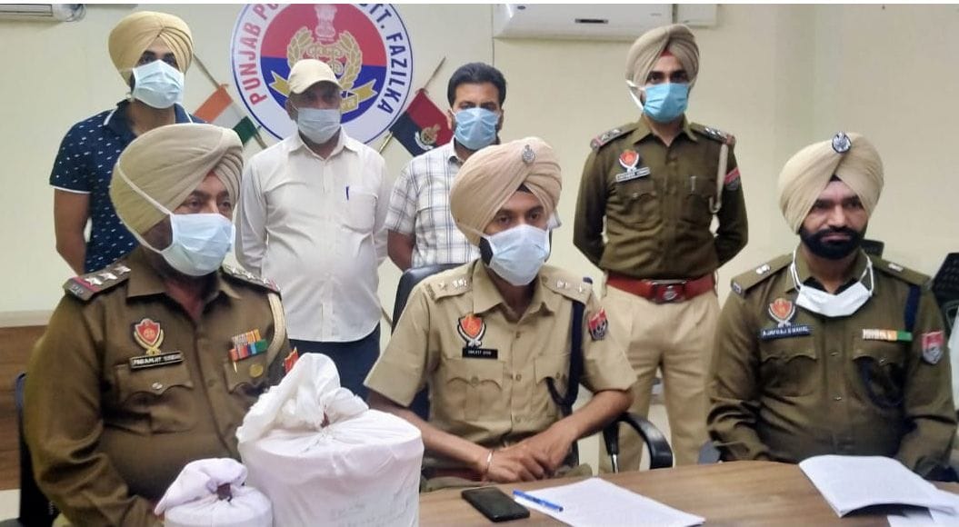 Five kilos of heroin caught on the border in Fazilka