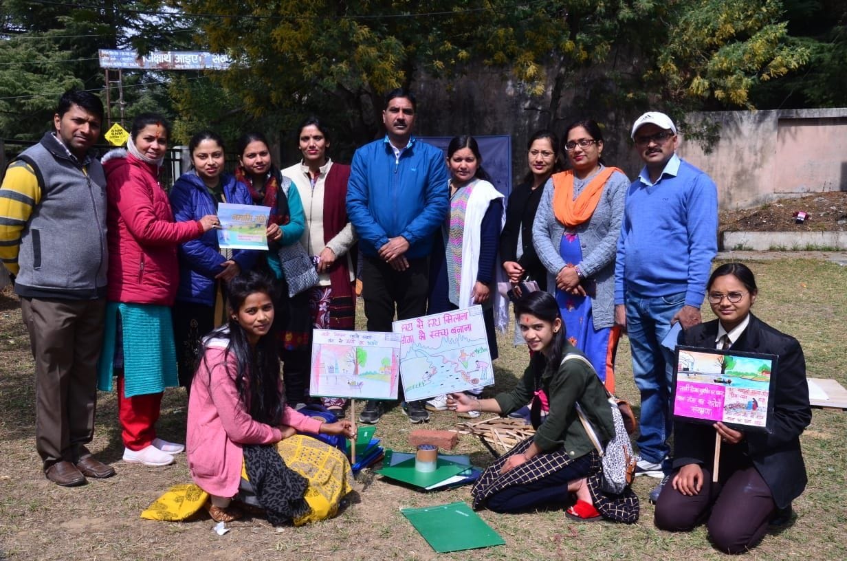 Chhaya and Himani won the slogan competition