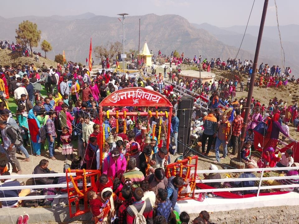 One and a half lakh devotees reached Chhota Kailash with shouts of Lord Shiva