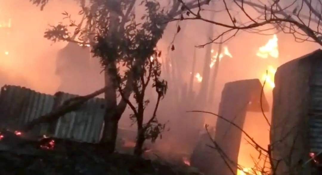 Five cattle scorched due to fire in Gaushala