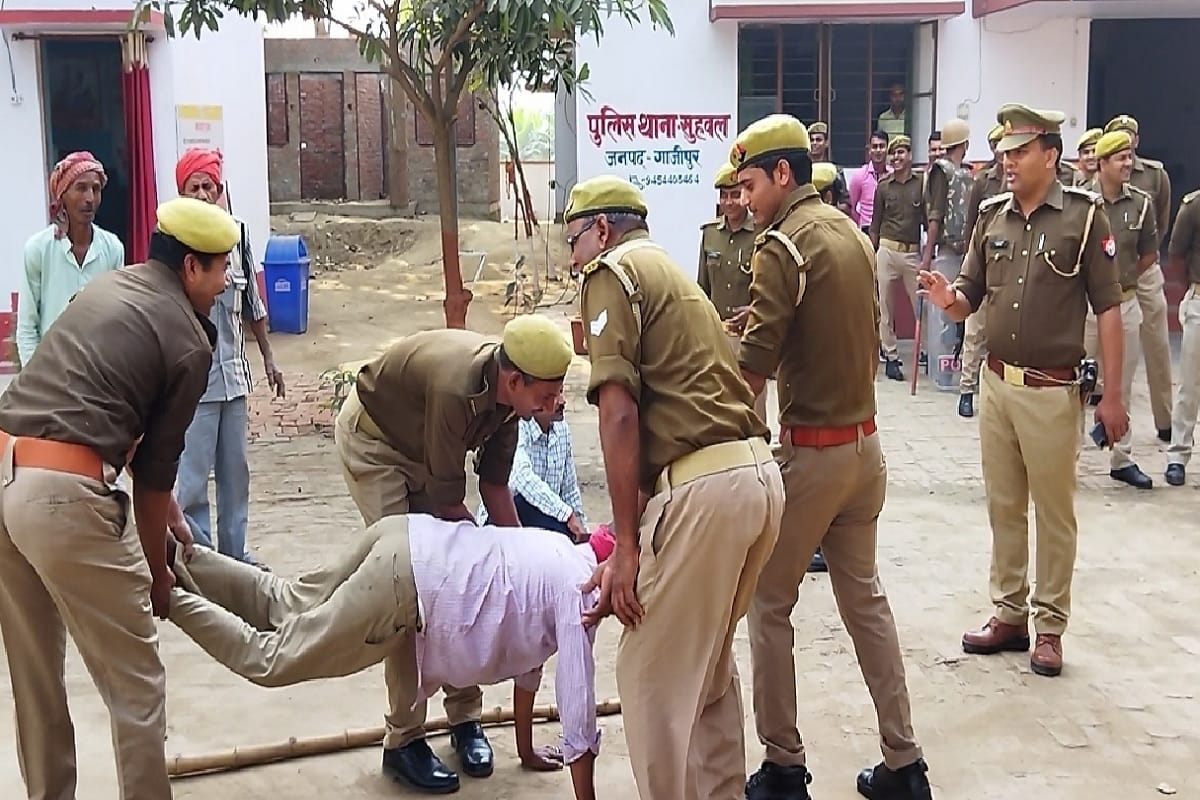 Ghazipur Police mock drill tear gas and lathicharge drove rioters