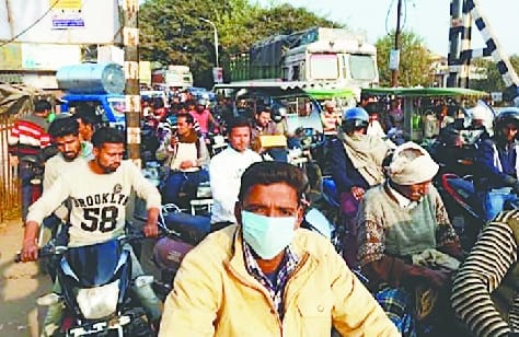All day jam at the crossing in Faridpur due to diversion