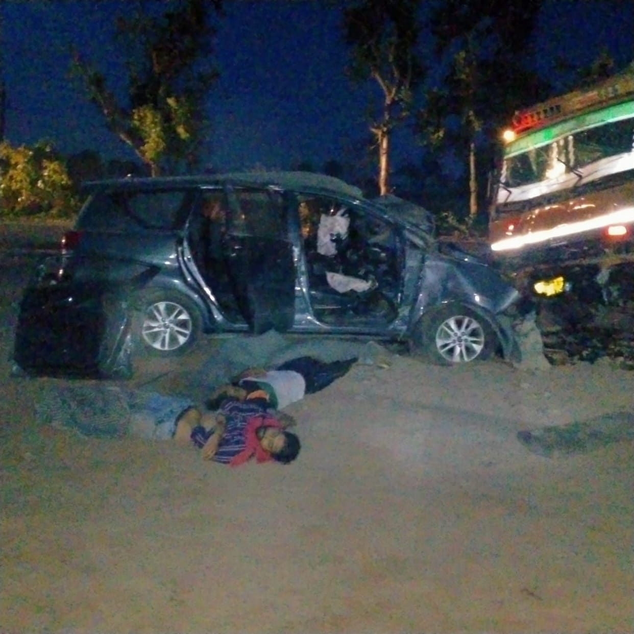 road accident, two dead, haryana police inspector