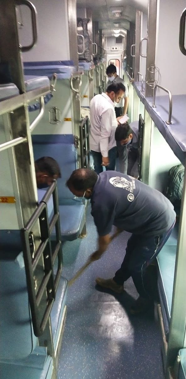 passenger died in awadh aasam express coach sanitized in moradabad