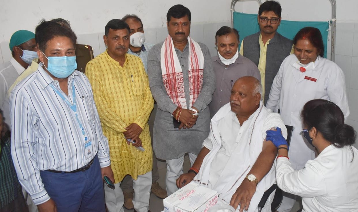 MP has installed Corona vaccine