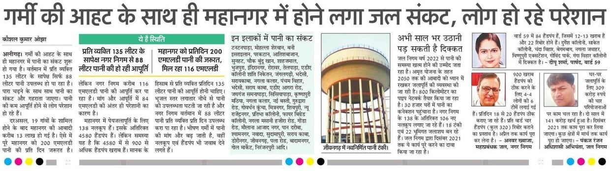 rovide relief to citizens from water crisis