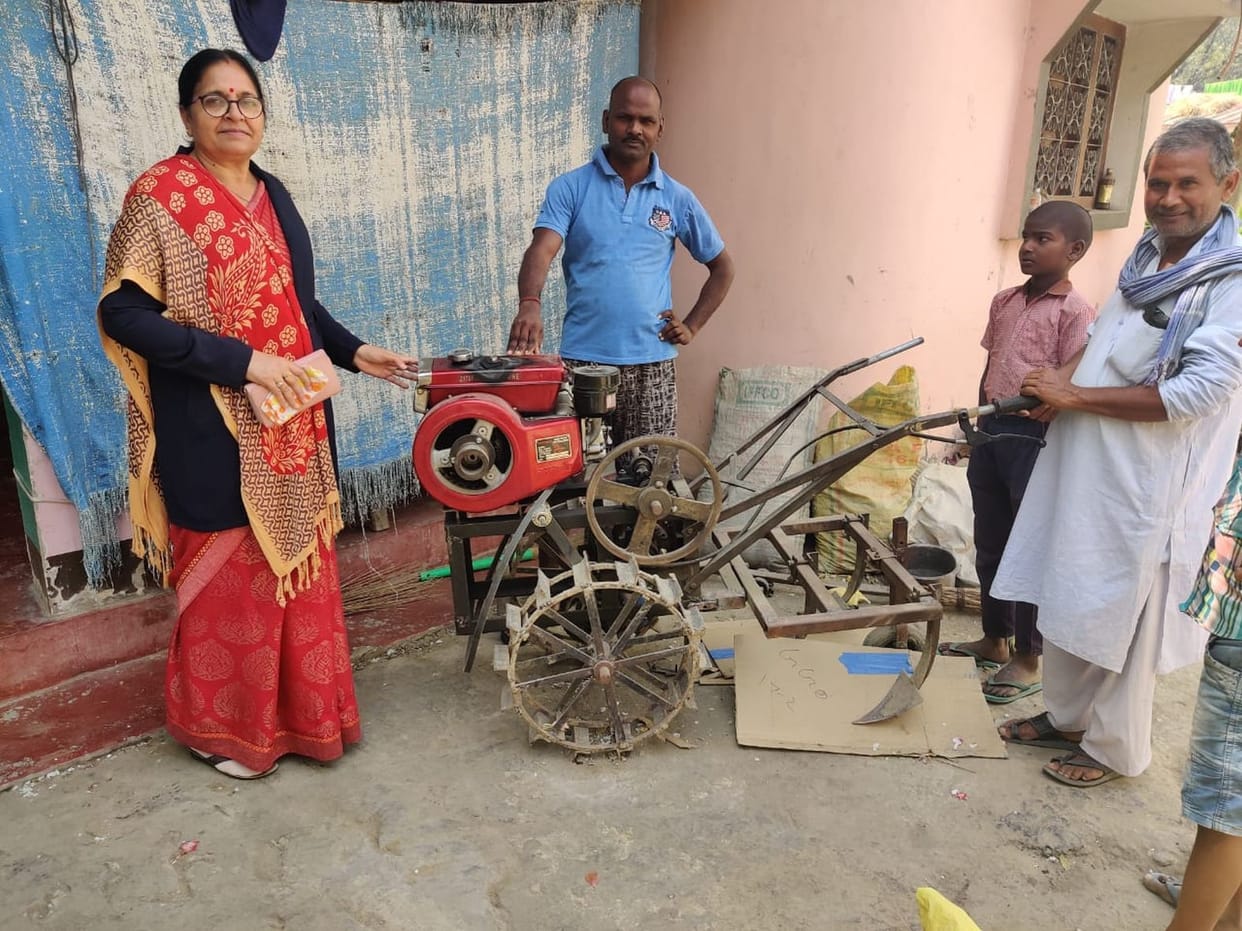 Farmer made useful tractor by watching YouTube video