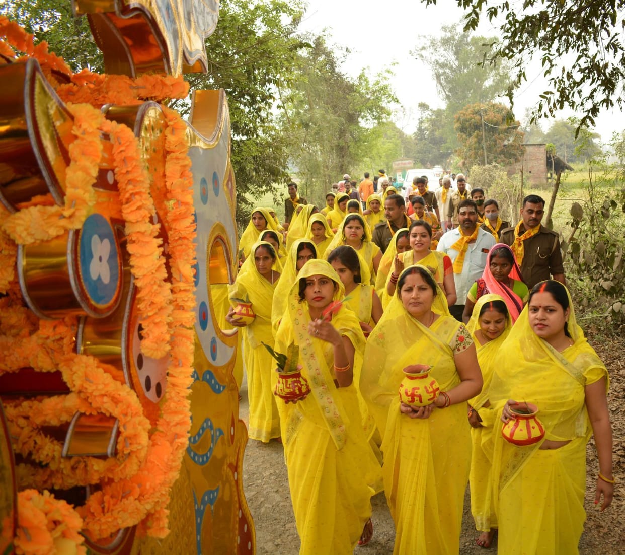 Shatchadi Mahayagya begins with Kalash Yatra