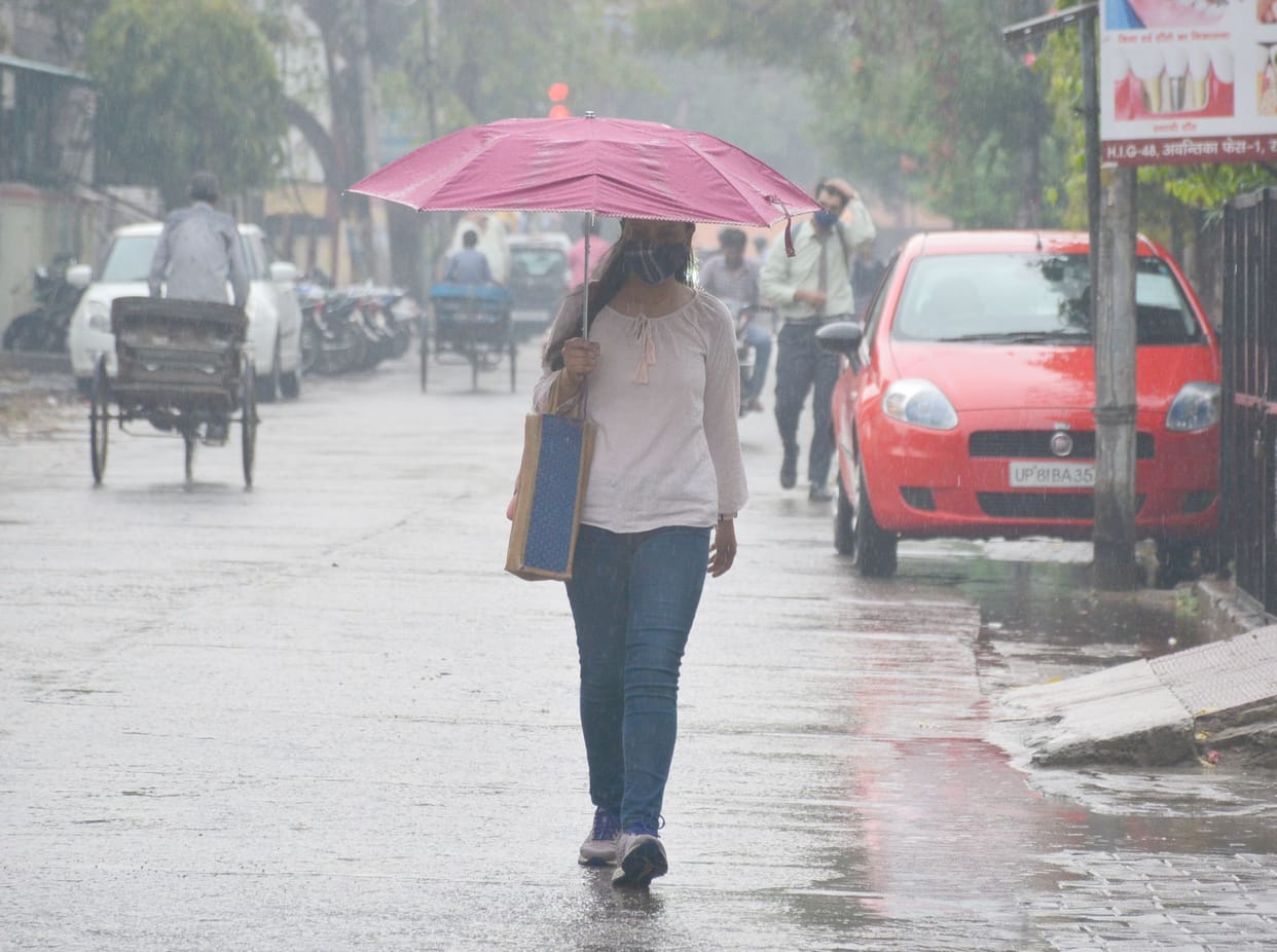 Rain in aligarh