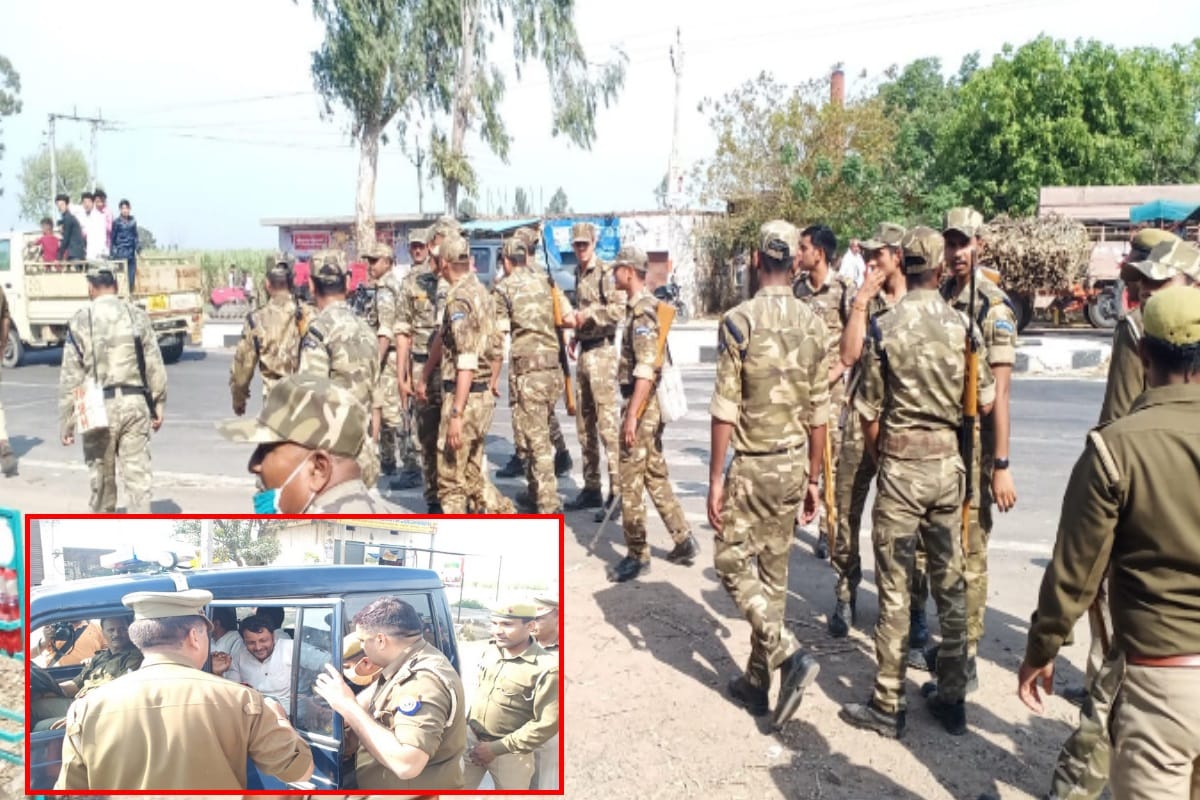 people Attempted to oppose Union Minister Dr. Sanjeev Balyan in Ramala Baghpat, police detains half a dozen