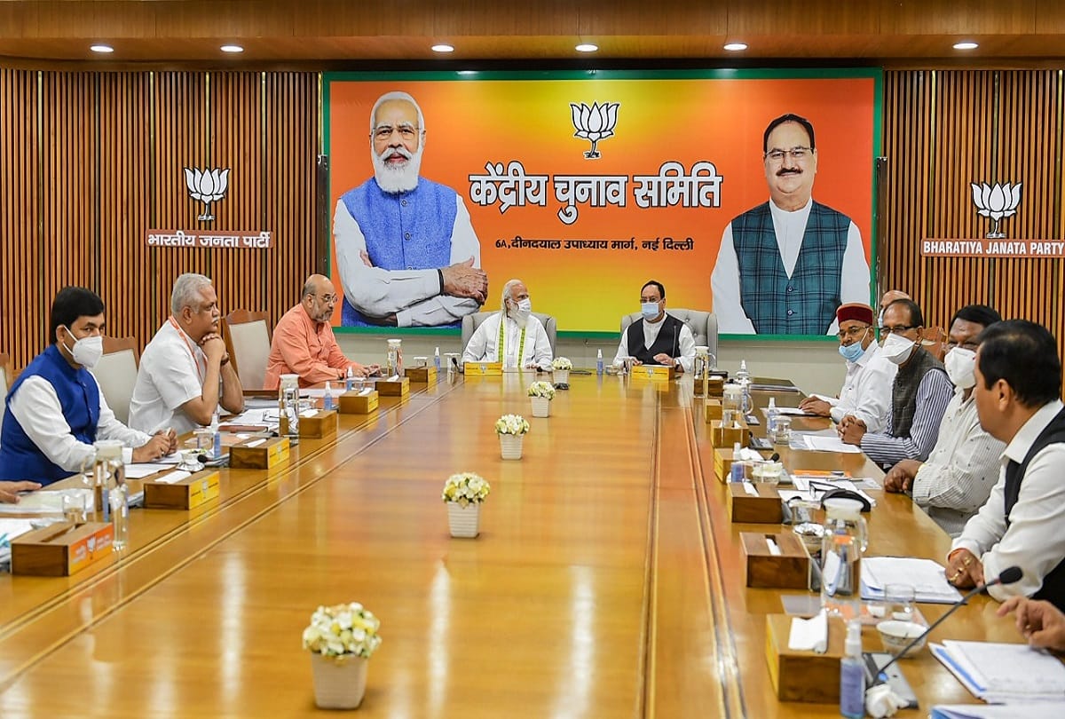 Assembly elections2022: RSS and BJP assembled in Mathapachhi for UP, round of meetings held throughout the day