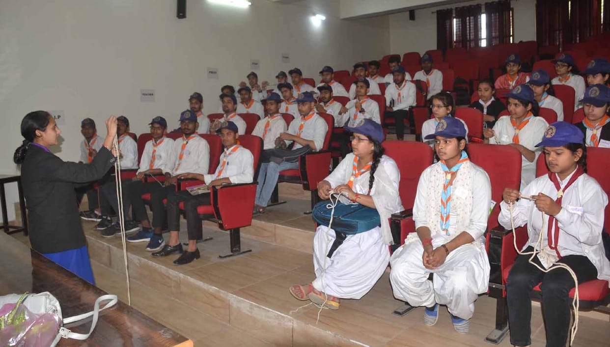 Volunteers were trained in the camp