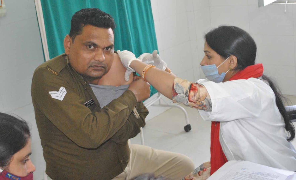 87 vaccinated in district hospital