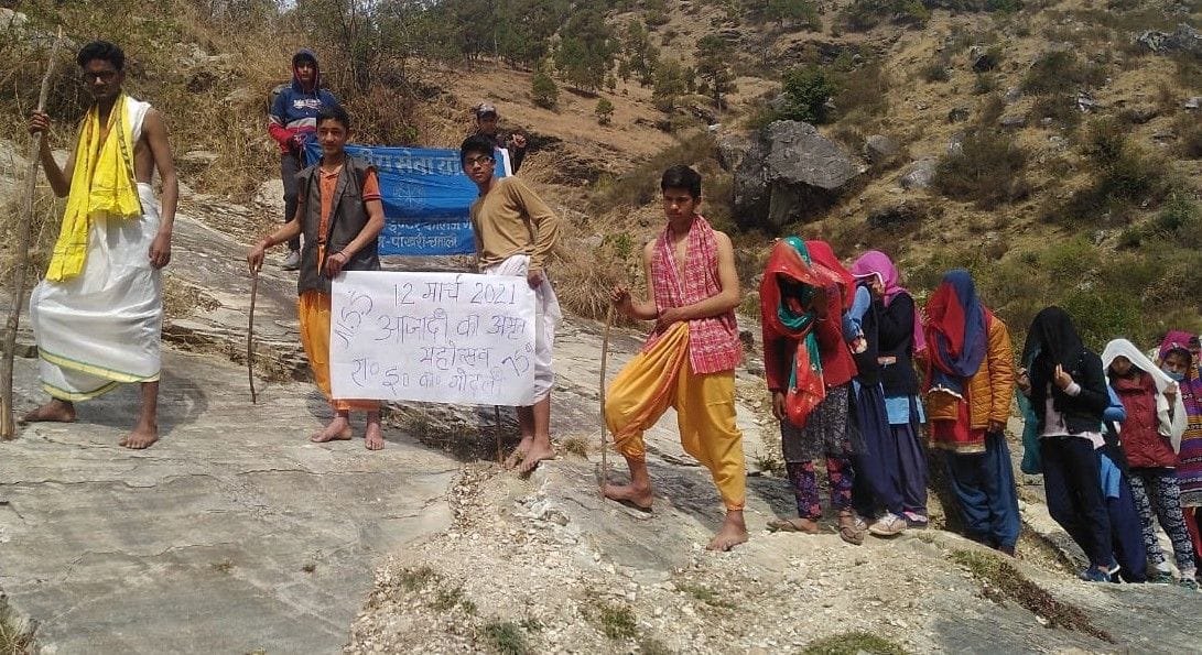NSS campers take out Dandi yatra