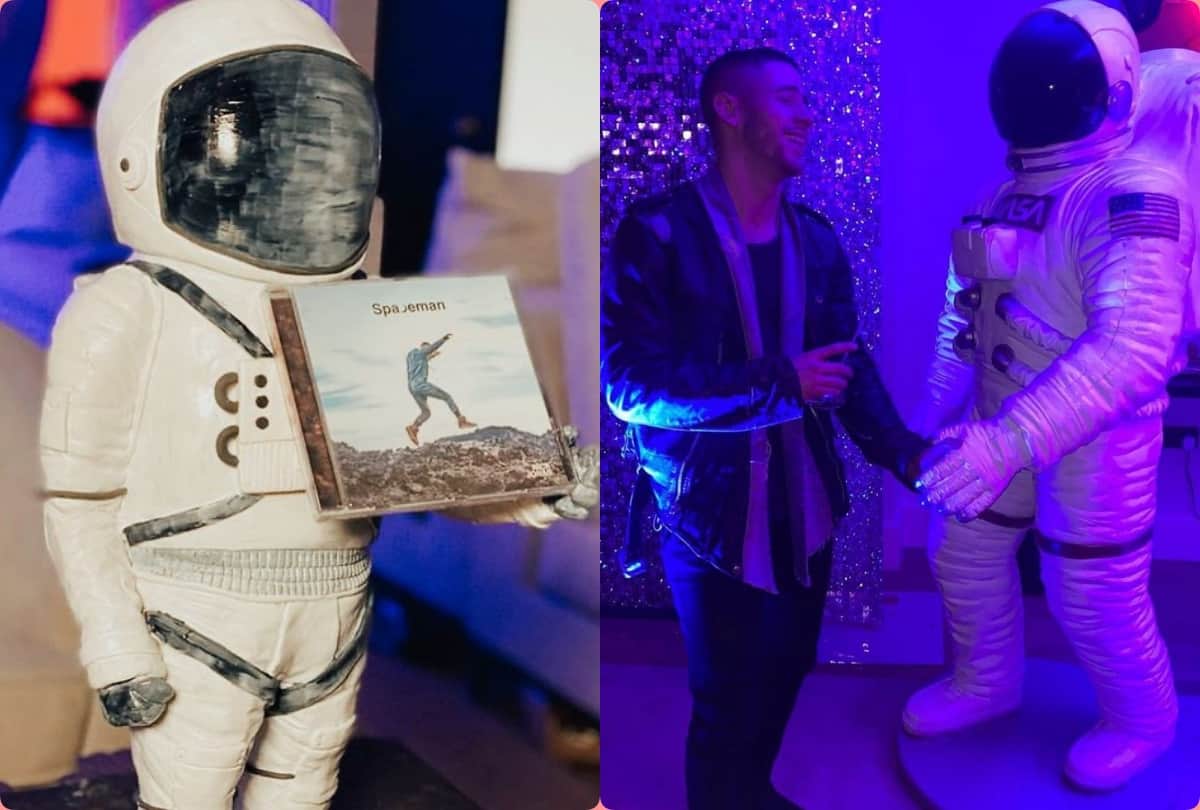 priyanka chopra shared her latest photo in red outfit from nick jonas spaceman music album promo