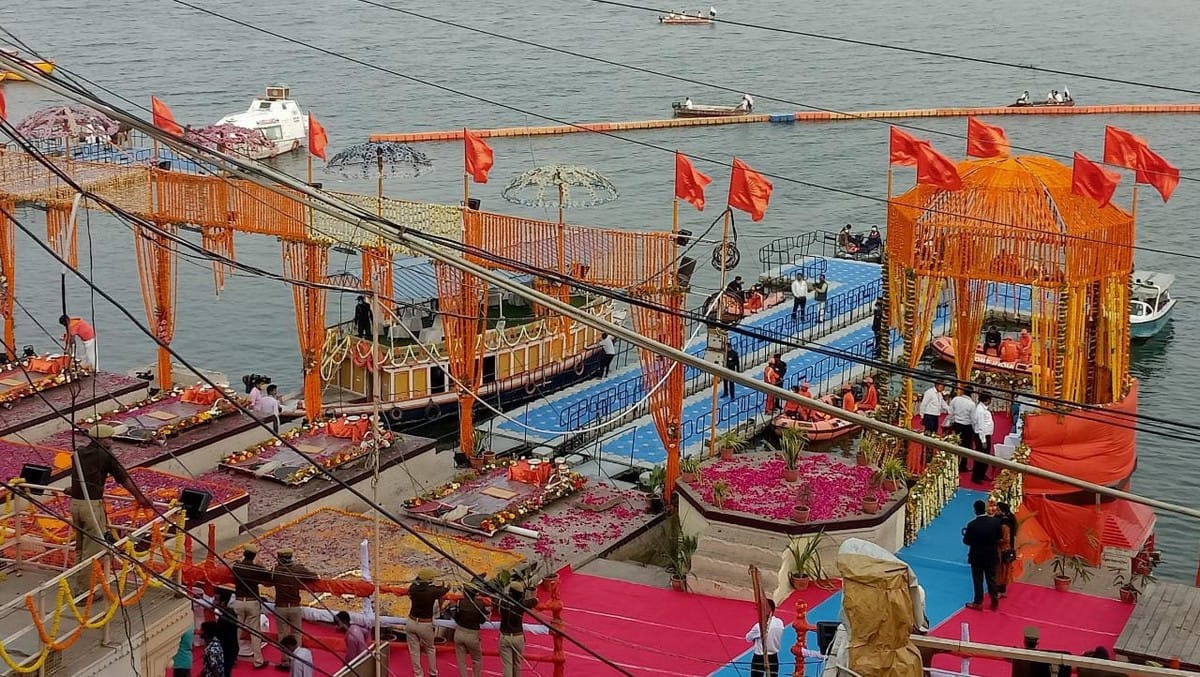 president ram nath kovind will see first ganga aarti and people entry stopped after 5:30 pm dashashwamedh ghat varanasi