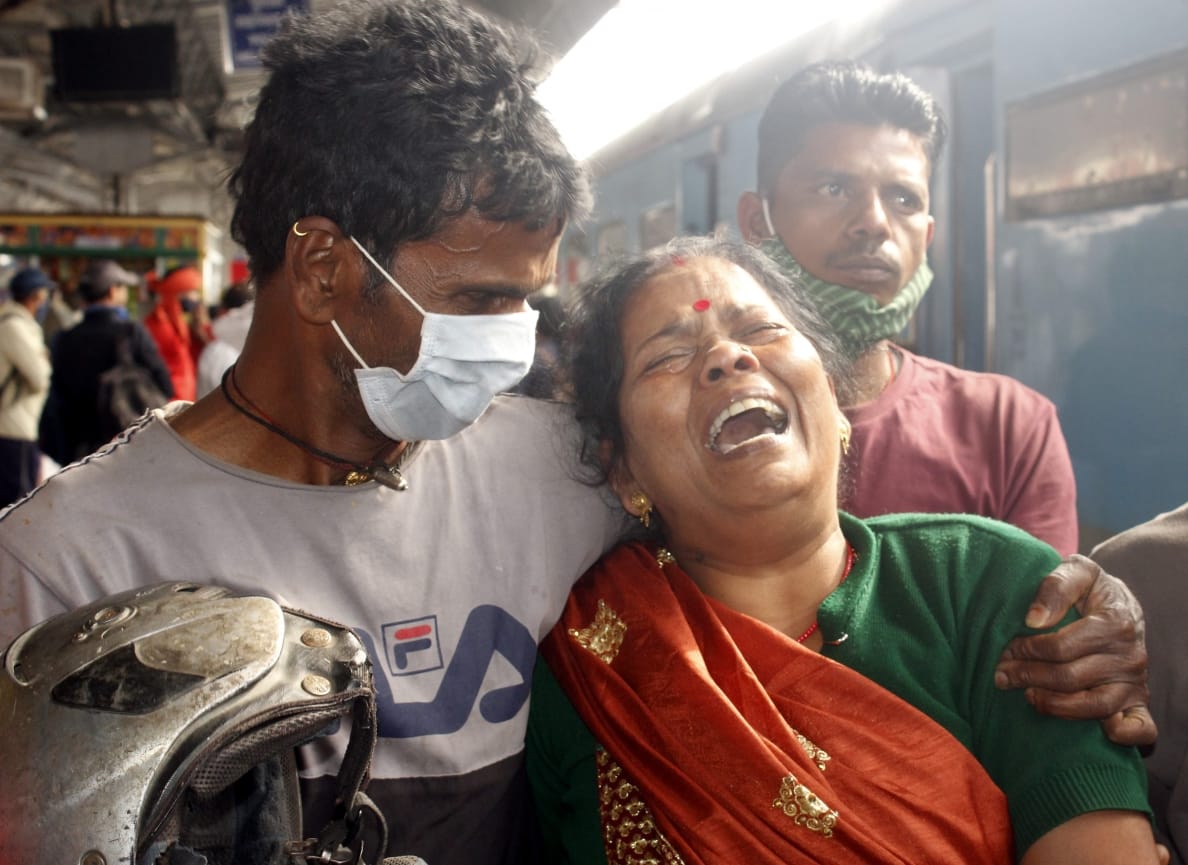 uttarakhand news: shatabdi express train coach caught fire in dehradun people crying after reach doon station
