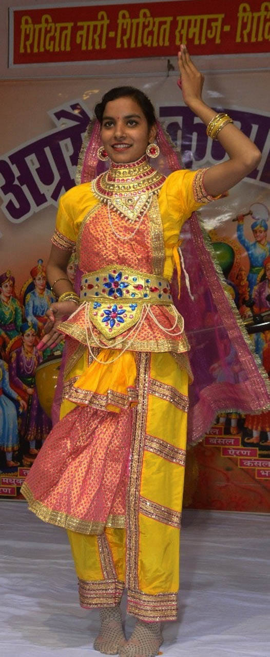 Girl students rocked the colorful program