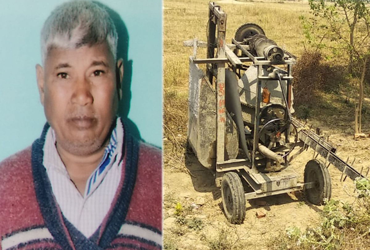 one Worker died and four injured due to overturning mixer machine
