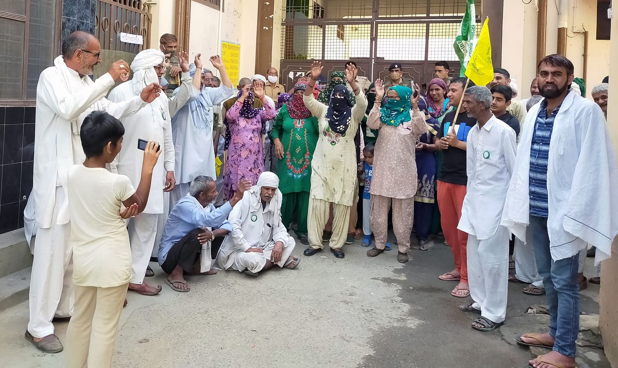Farmers opposed BJP's training camp