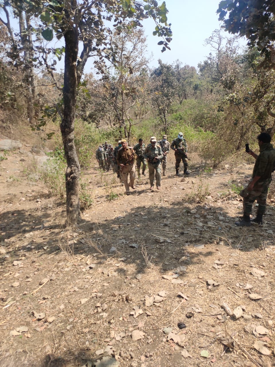 Force deployed on the border under President's security, combing occurred