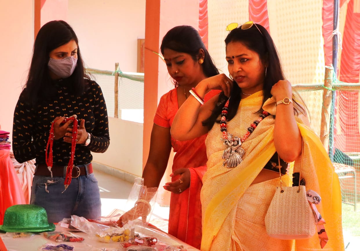 Bengali Bhoj celebration on spring festival in Bang Bhawan