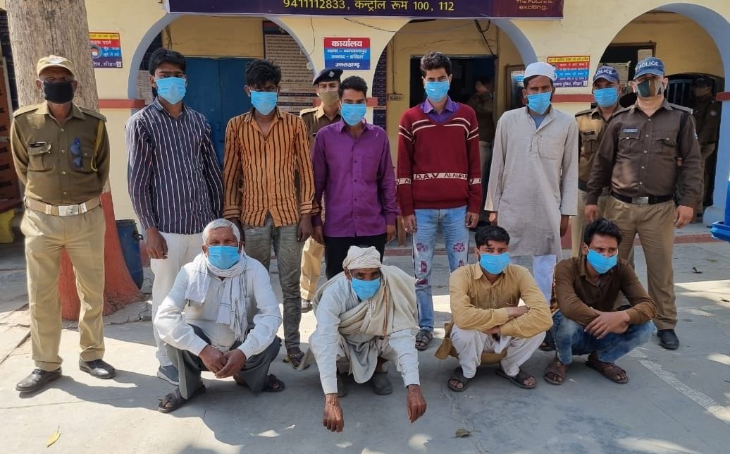 Caught nine wanted in different cases