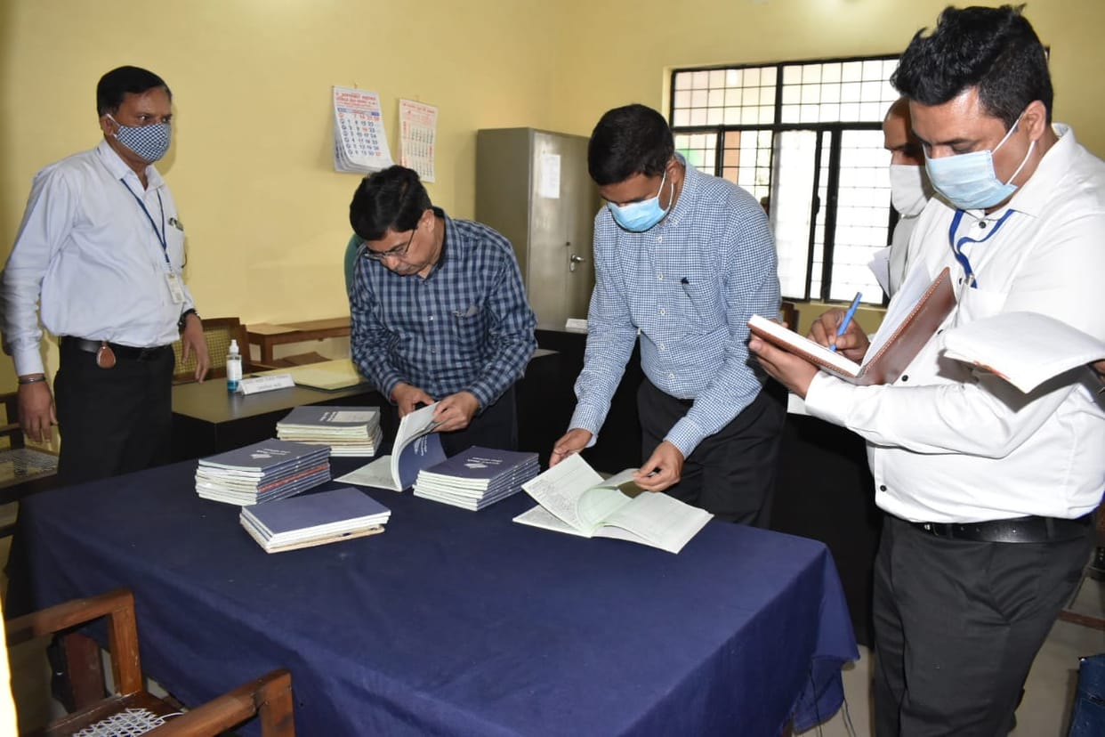 Chairman upset over over writing on service books and GPF pass book