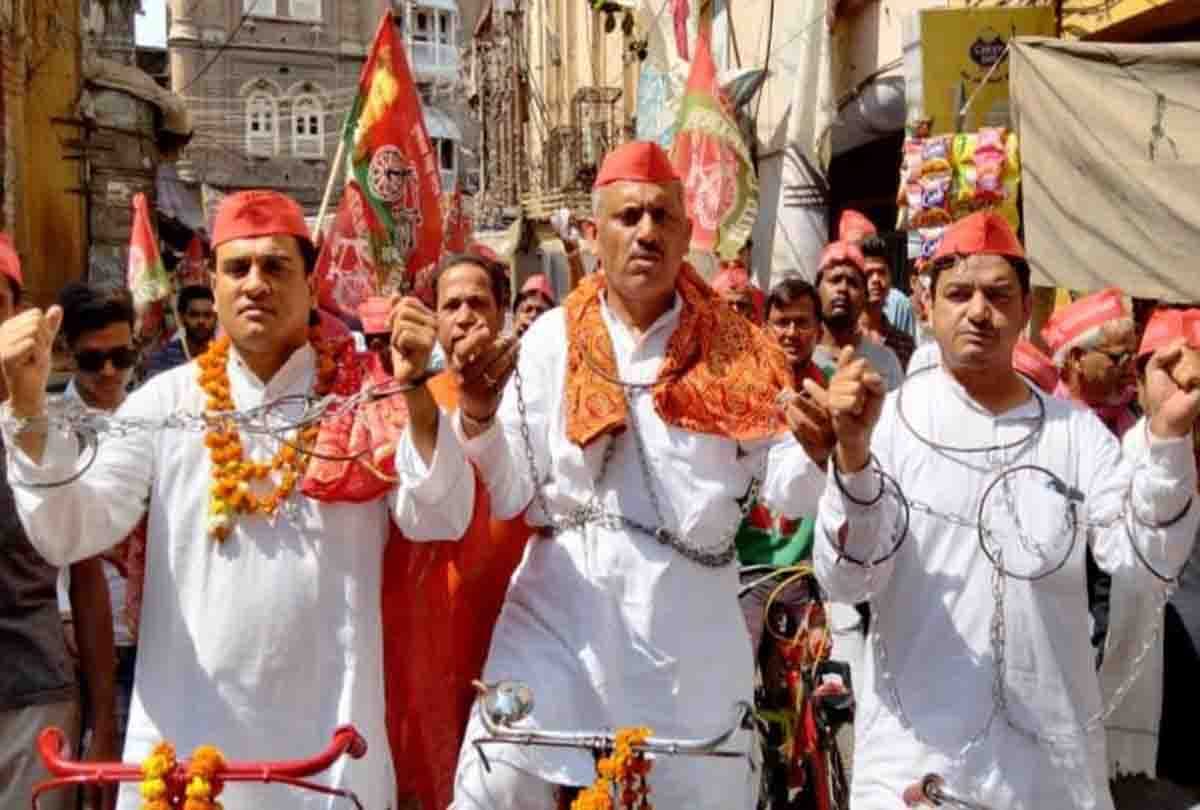 UP: case registered against Samajwadi Party chief Akhilesh Yadav, sp workers protest