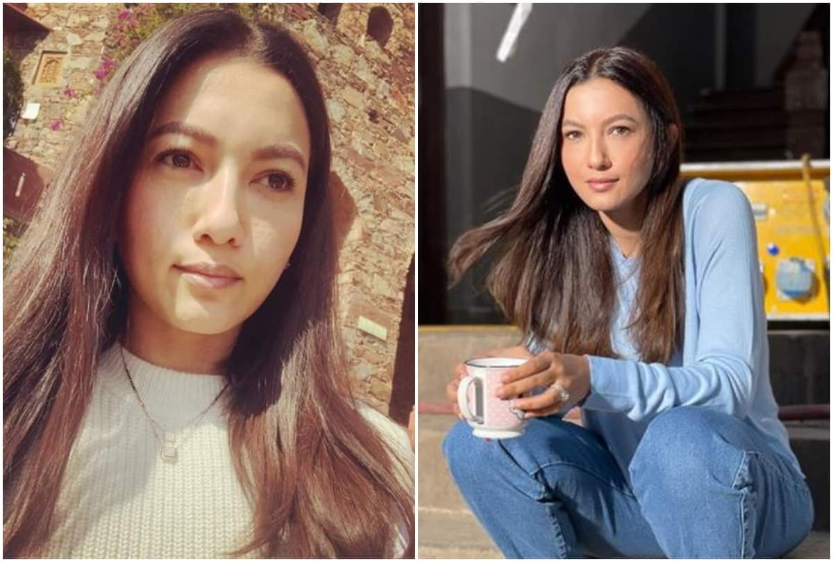 Gauhar Khan gave sanitizer to Media at her office in Aaram Nagar