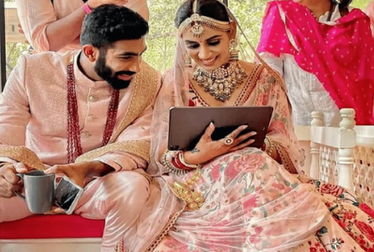 Jasprit Bumrah and Sanjana Ganesan Marriage Viral videos, news, photos and