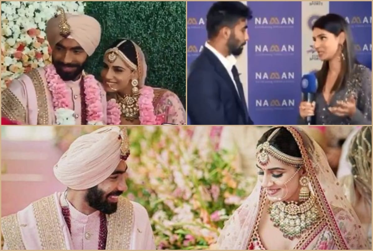 Jasprit Bumrah and Sanjana Ganesan Marriage Viral videos, news, photos and
