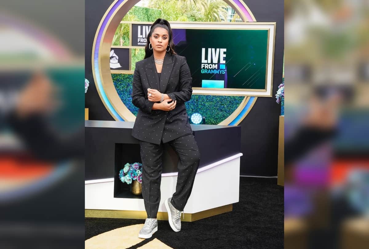 Lilly Singh attended 63rd Grammy Awards by wearing I Stand With Farmers mask in indian farmers support