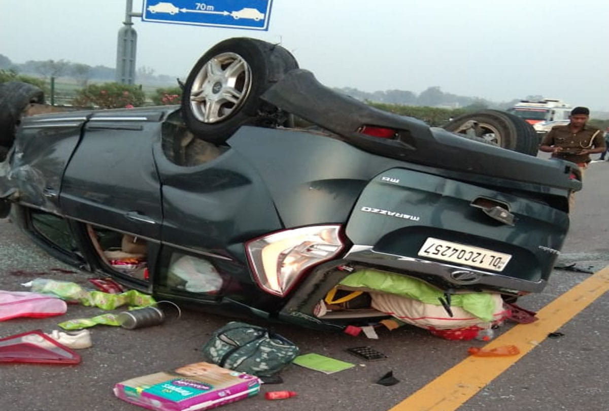 Road accident on Agra-Lucknow Expressway, 14 people injured