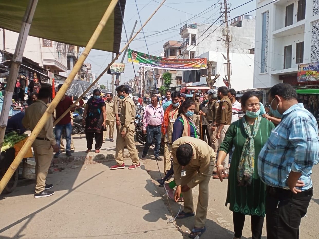 Encroachment removed over pavement and drains