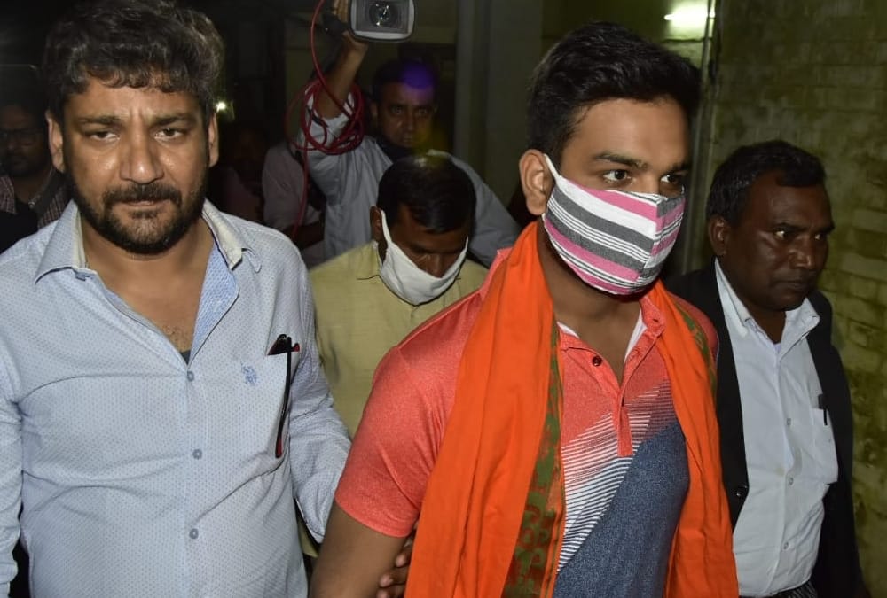 Police interrogated to Ayush Kishore in madiyaon kotwali.