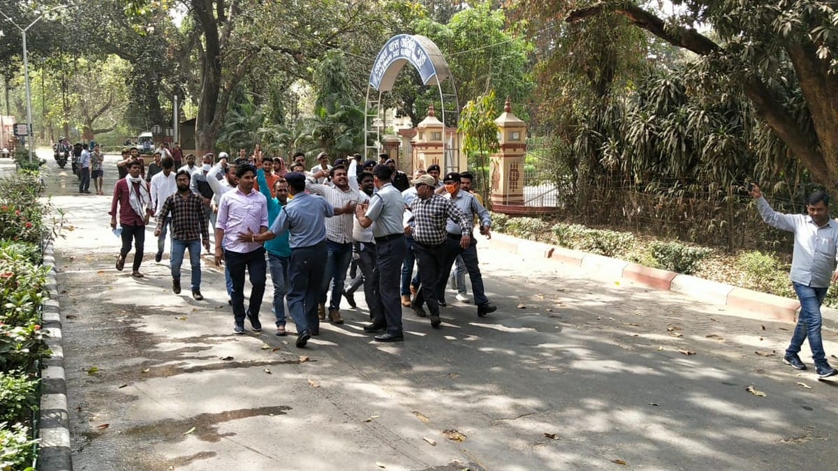 BHU students protest against of proposal make Nita Ambani as visiting professor