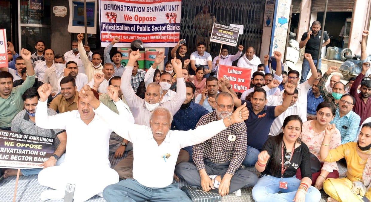 bank employees strike, cashless atm, people tense